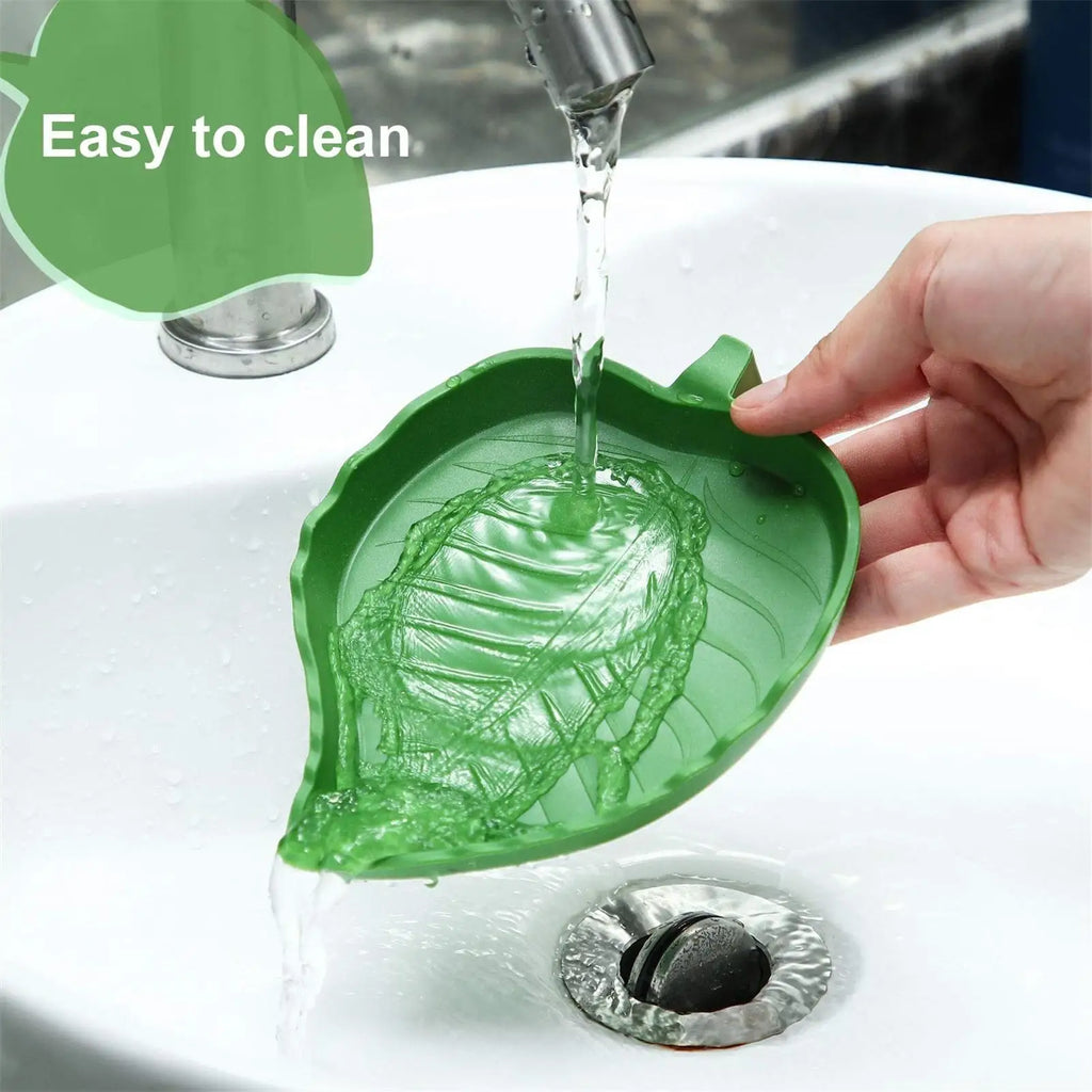 Reptile Leaf Shape Dish Flat Water Plate for Lizards Young Bearded Dragons Chameleon Small Snakes Water Plate for Turtle Lizards
