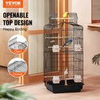 Open Top Large Parrot Bird Cage Hanging Bird Cage