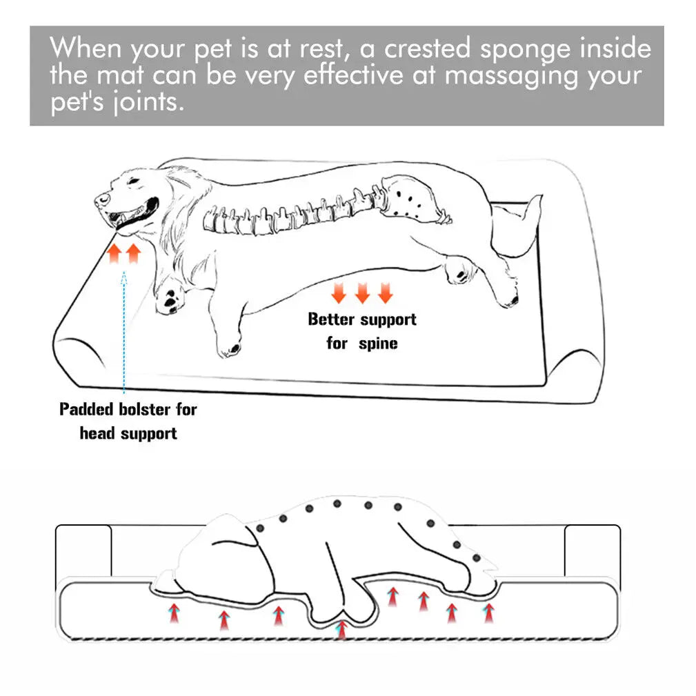 Dog Bed Extra Large Sleeping Bed Cushion, Washable Cover Soft Sponge Foam