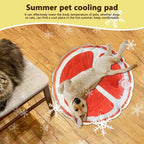 Cooling Mat For Dogs Fruit Pattern Sleeping Mattress For Dogs