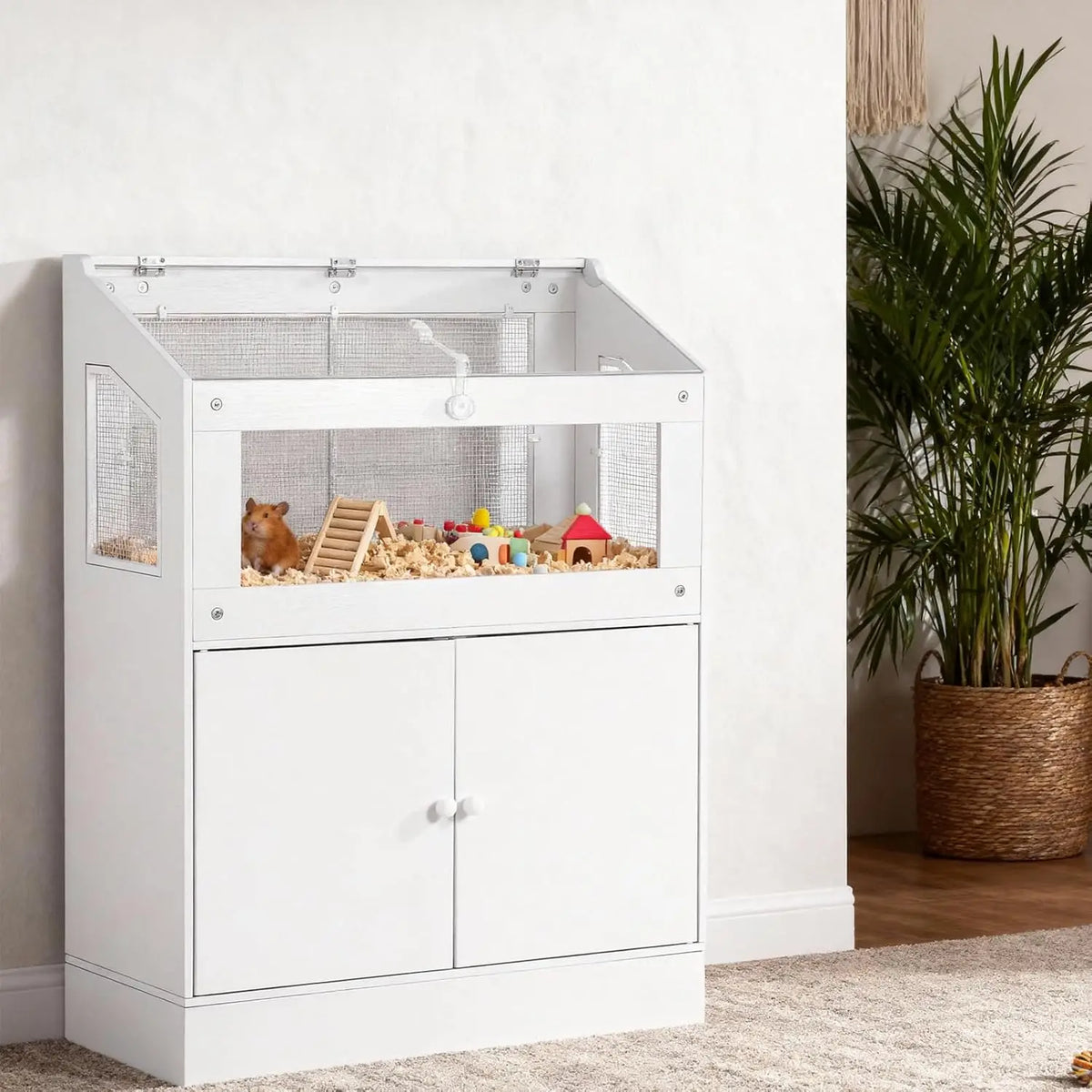Large small pet cage, ventilated, easy to clean