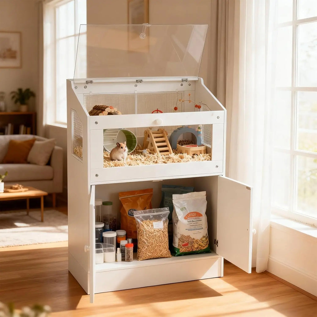 Large small pet cage, ventilated, easy to clean