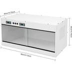 Large Reptile Tank Front Opening w/ Temperature Control Glass Sliding Door for Lizard Snake