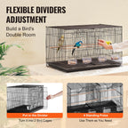 Flight Bird Cage Stackable Divided Small Animal Cage