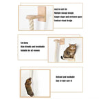 Cat Climbing Shelf and Rope Tree Wall Mounted Scratching Post