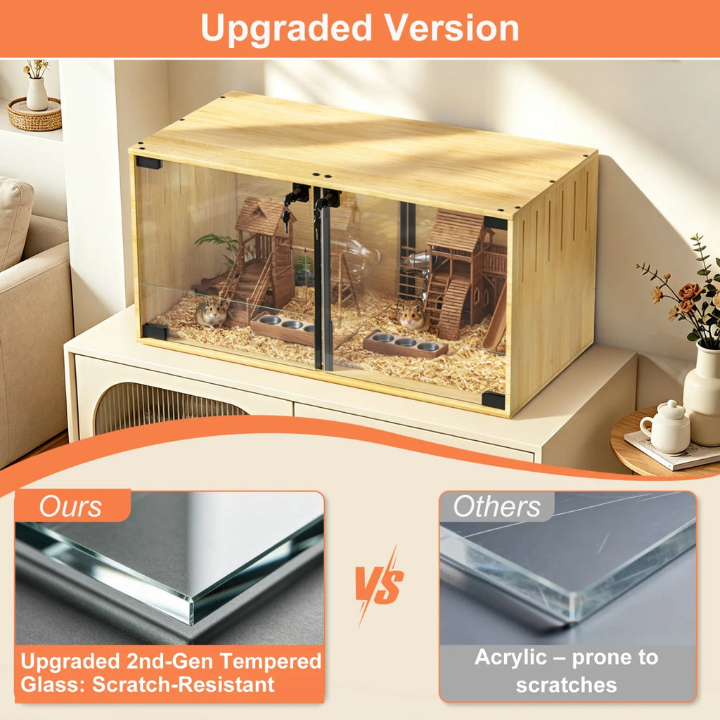 Wooden Chew-proof Small Animals Cage