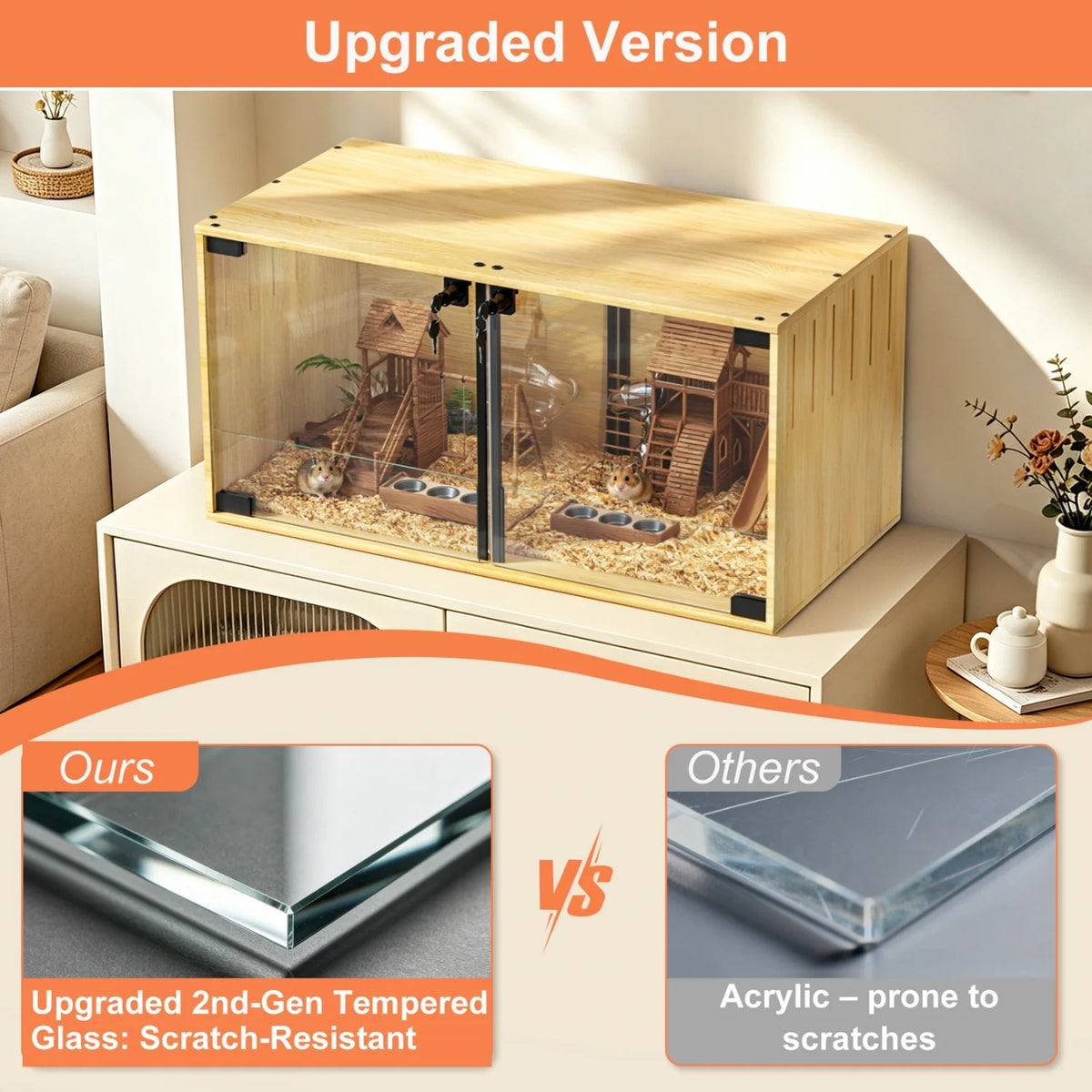 Wooden Chew-proof Small Animals Cage