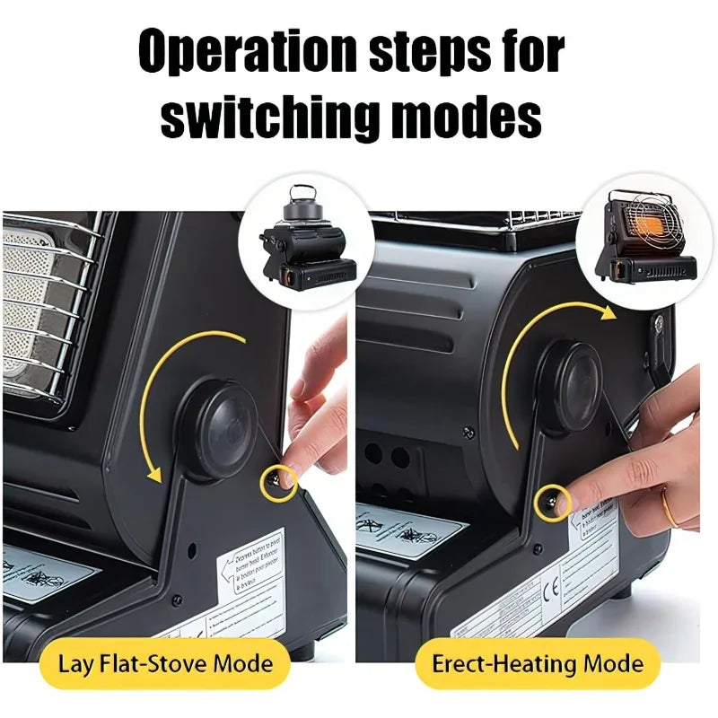 Multifunctional Gas Camping Stove Outdoor Heater For Hiking Fishing Emergency Heating