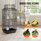 Open Top Large Parrot Bird Cage Hanging Bird Cage