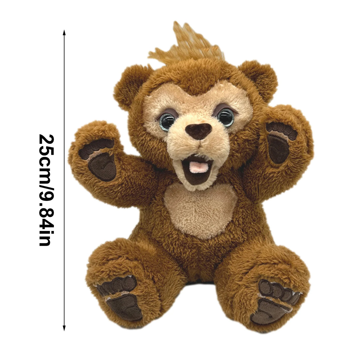 Soft Curious Bear Animals Doll Kids Toy Cute Bear With Sound