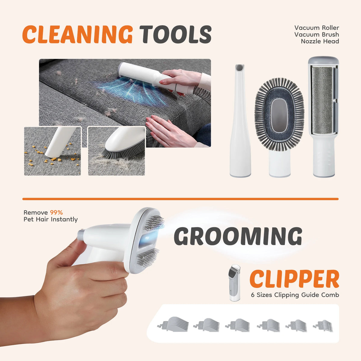 2.5L Professional Pet Grooming Vacuum