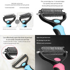 Cat Hair Removal Comb Dog Hair Removal Stainless Steel Double Sided Pet Grooming Brush