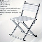 Outdoor portable folding stool, dual-purpose fishing stool, camping barbecue stool