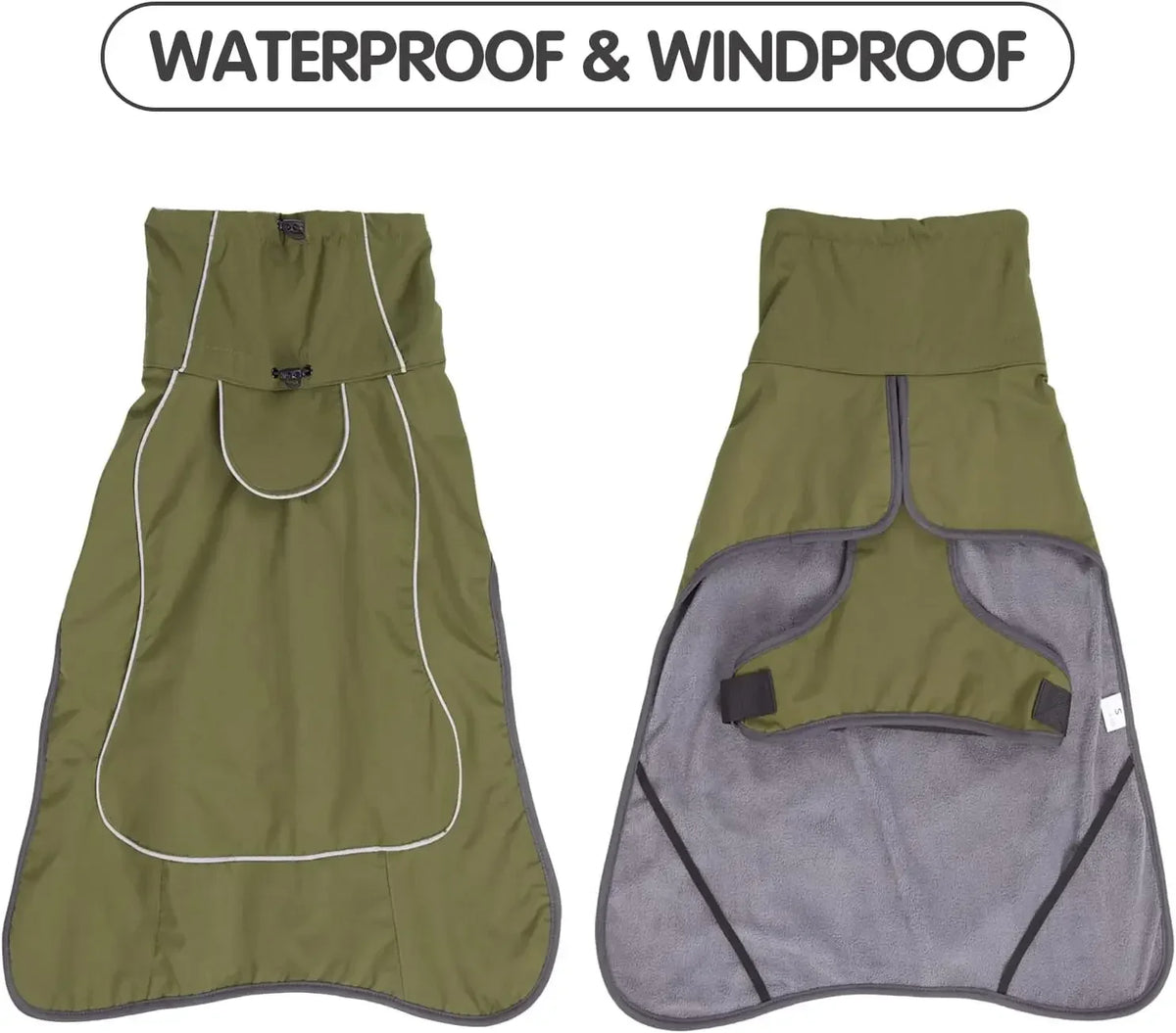 Winter Clothes for Dogs Adjustable Clothes with Harness for Small Medium Large Dog