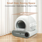 DOEL Self Cleaning Cat Litter Box 65L Automatic