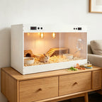 Reptile Terrarium w/ Temperature Control, Dual Zone Thermostat & for Gecko Snake Turtle