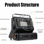 Multifunctional Gas Camping Stove Outdoor Heater For Hiking Fishing Emergency Heating