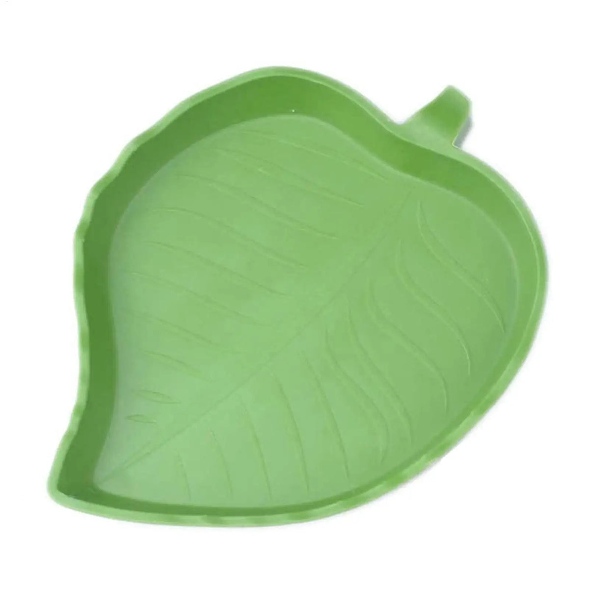 Reptile Leaf Shape Dish Flat Water Plate for Lizards Young Bearded Dragons Chameleon Small Snakes Water Plate for Turtle Lizards