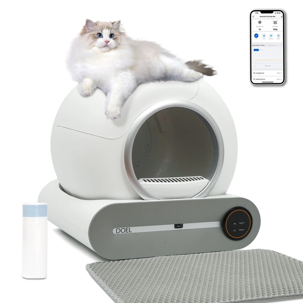 DOEL Self Cleaning Cat Litter Box 65L Automatic