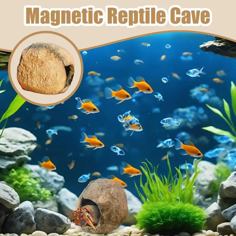 Magnetic Reptile Hide Cave Simulated Rock Appearance