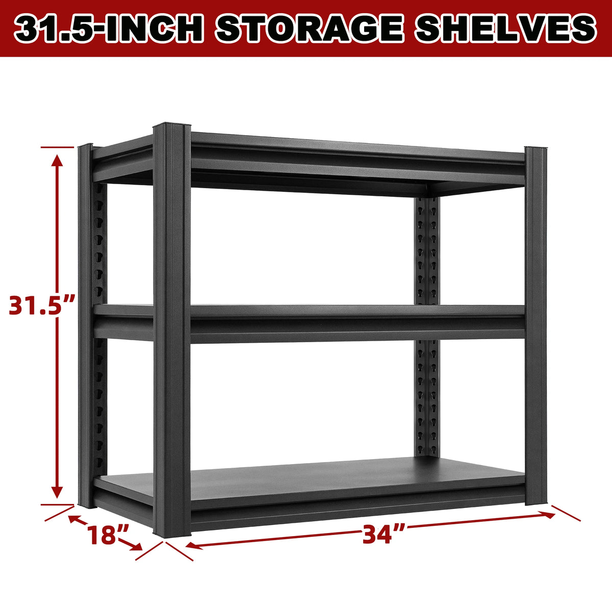 Heavy Duty Metal Aquarium Stand for 20-30 Gallon Fish Tank, 3-Tier Adjustable Storage Shelf, Holds up to 400 Lbs