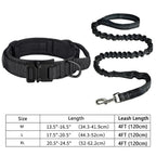 Heavy-Duty Military Tactical Dog Collar & Leash Set | Adjustable Training Collar for All Dogs