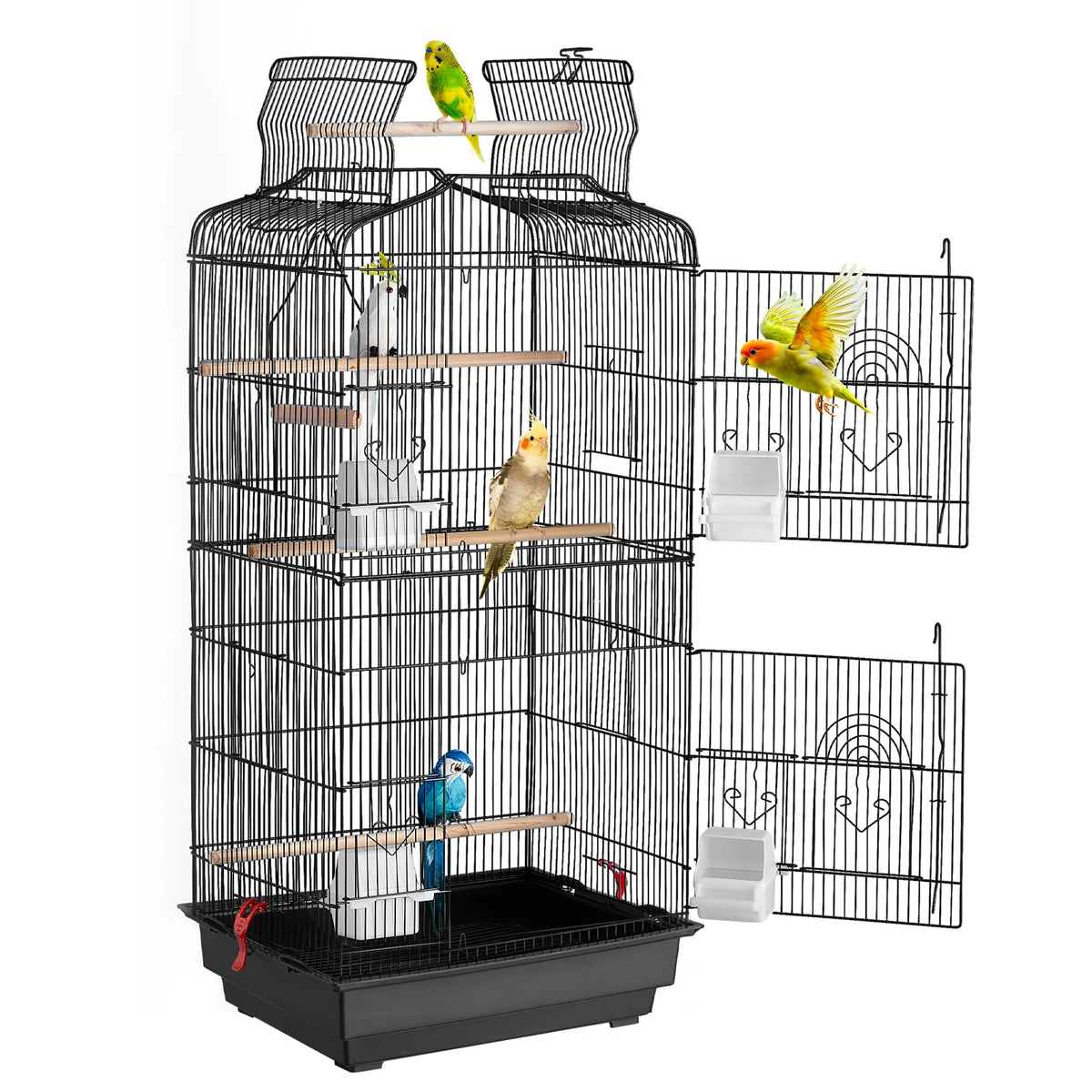 Open Top Large Parrot Bird Cage Hanging Bird Cage