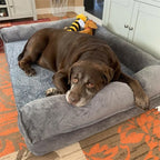 Dog Bed Extra Large Sleeping Bed Cushion, Washable Cover Soft Sponge Foam