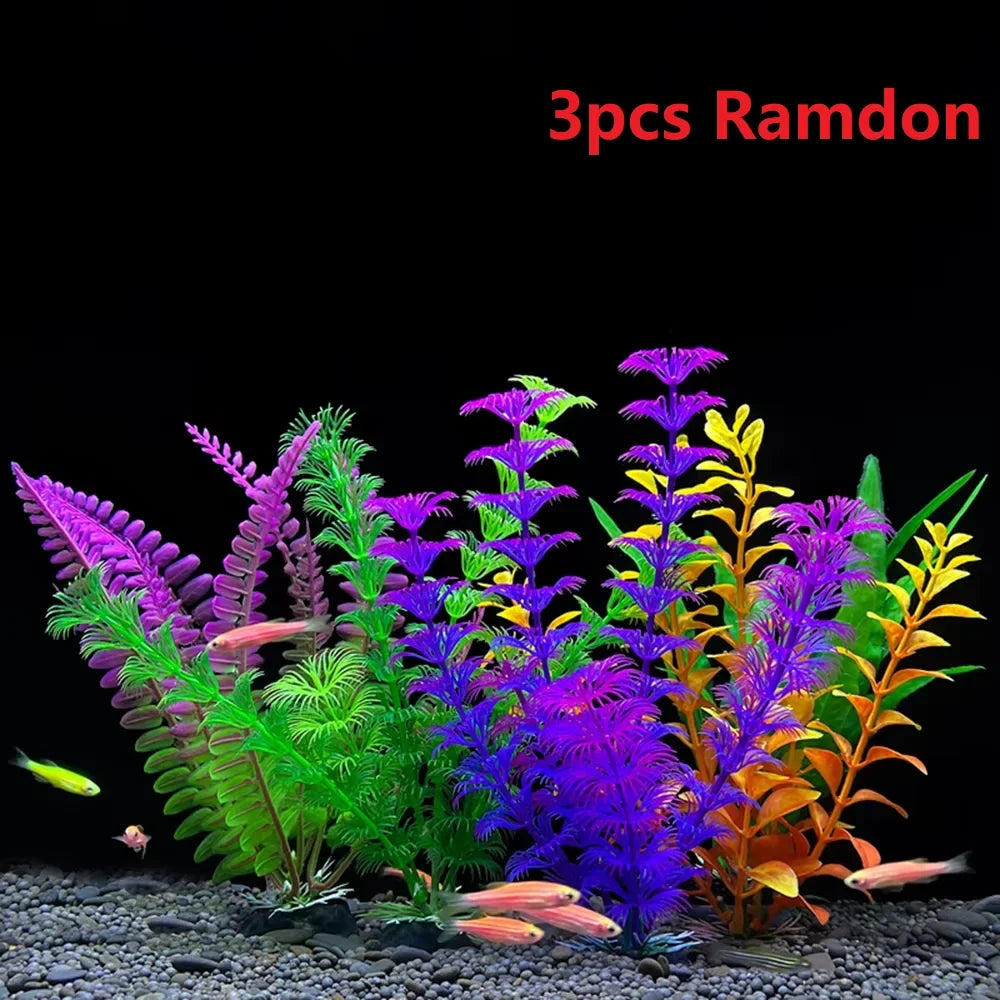 1PC Simulated Aquatic Plants Fish Tank Decoration, Landscaping Seagrass Ornaments