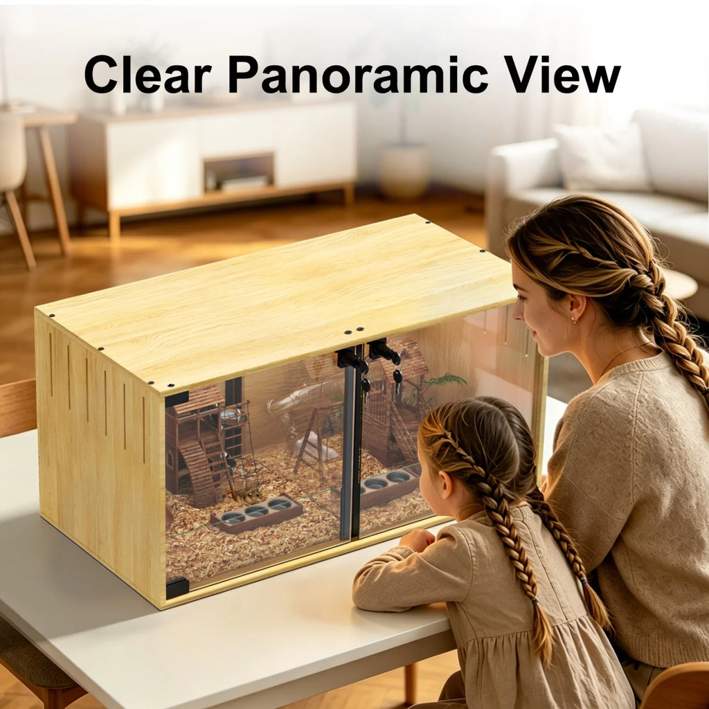 Wooden Chew-proof Small Animals Cage