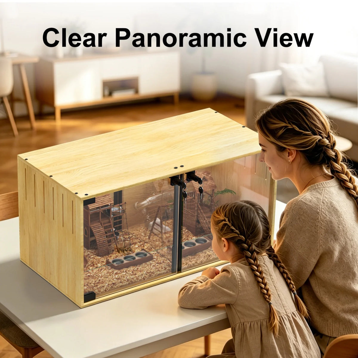 Wooden Chew-proof Small Animals Cage