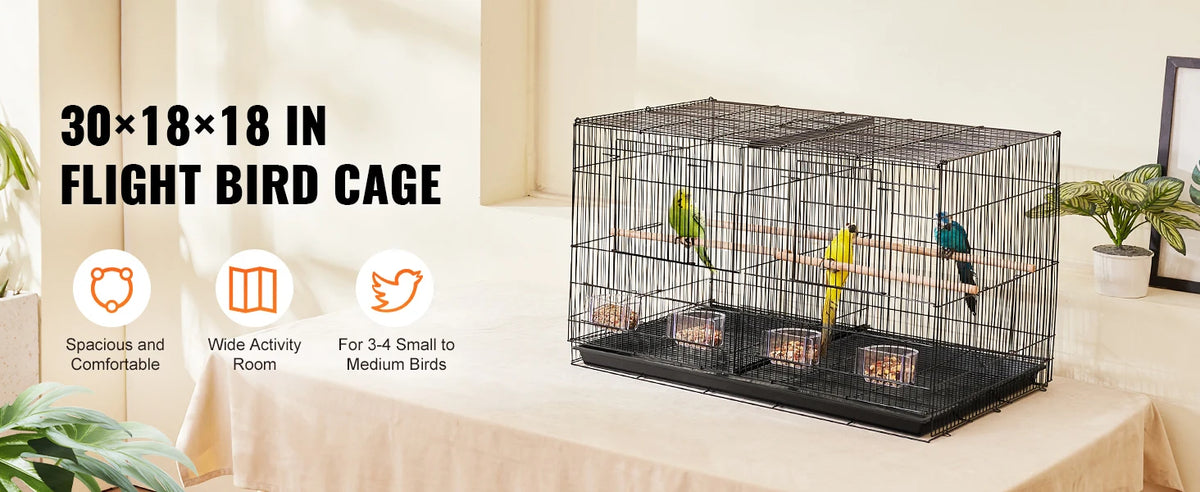 Flight Bird Cage Stackable Divided Small Animal Cage