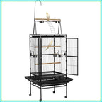 32.7x31.1x82.7 inch Bird Cage, Open Flat Top, Slide-Out Tray