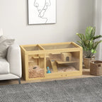 Extra Large Multi - Layer Cage Wooden with Pull - Out Tray And Openable Top