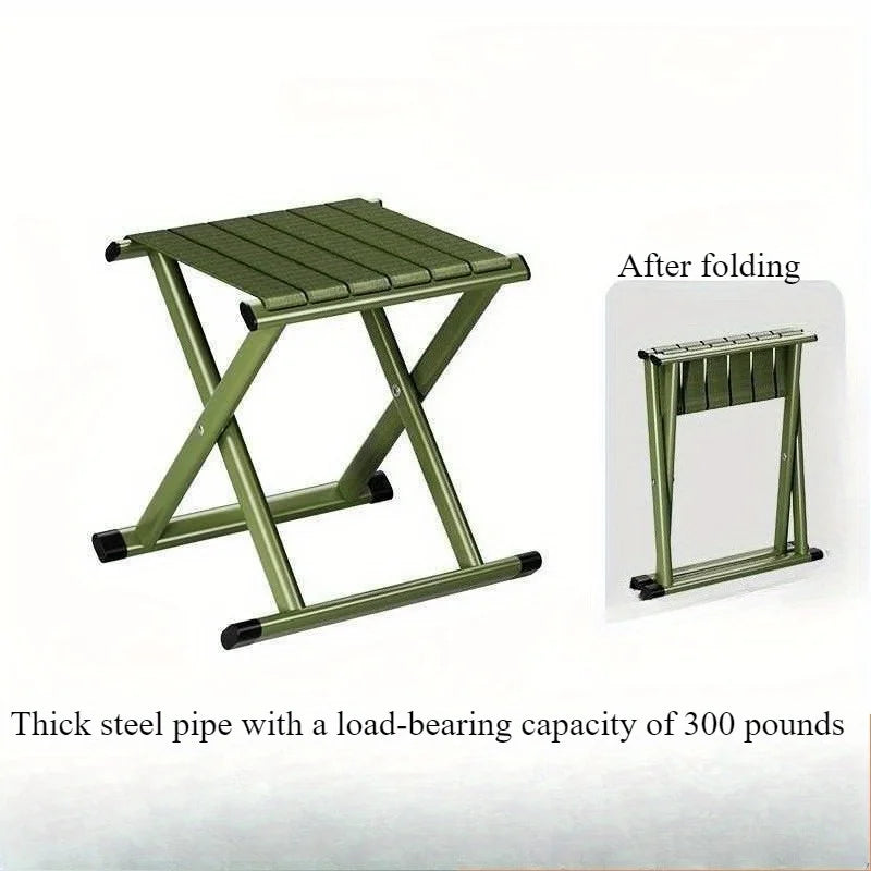 Outdoor portable folding stool, dual-purpose fishing stool, camping barbecue stool