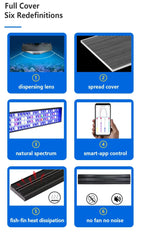Full Spectrum LED Marine Aquarium Lamp For 60-240cm Led Fish Tank Lights