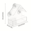 Transparent Bird Feeder Birds House for Outdoor Window