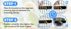 Bird Cage Feeder Cups 2PCS Parrot Food Water Bowl Holder Clamp