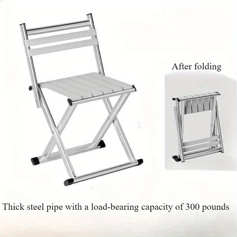 Outdoor portable folding stool, dual-purpose fishing stool, camping barbecue stool