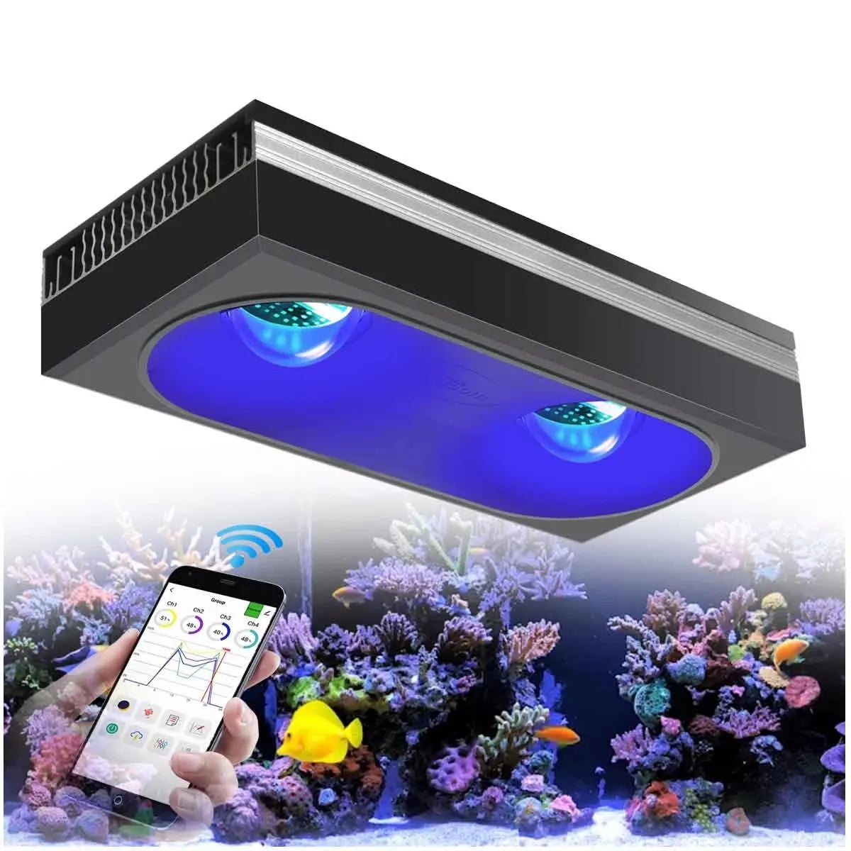WiFi Led Aquarium Reef Light Professional Full Spectrum Lamp