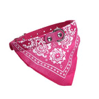 Adjustable PU Dog Cat Collar w/ Detachable Scarf AccessoriesSmall Medium Dogs and Cats