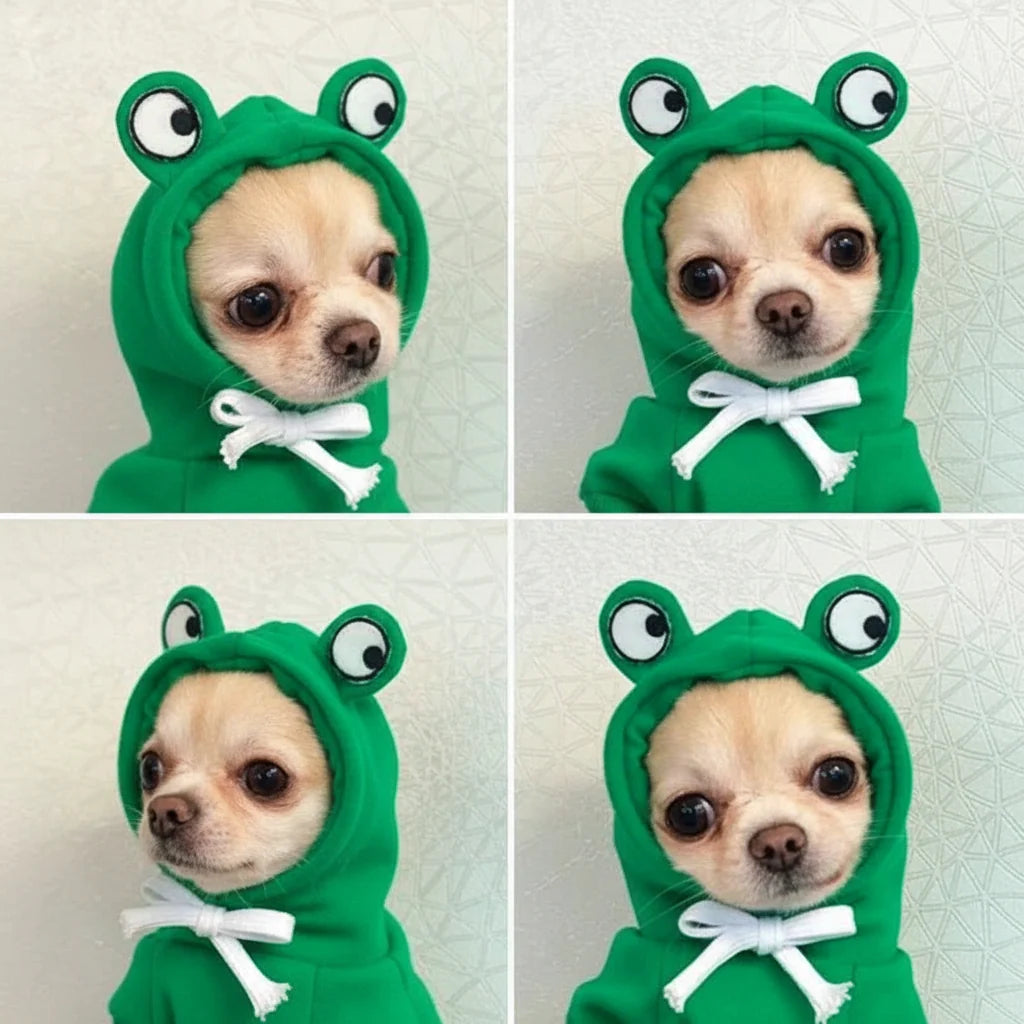 Cute Fruit Pet Hoodie Sweater – Warm Costume for Cats and Small Dogs