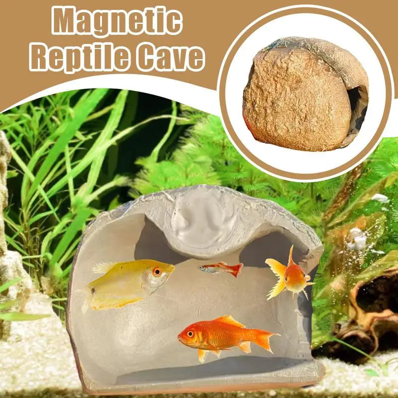 Magnetic Reptile Hide Cave Simulated Rock Appearance