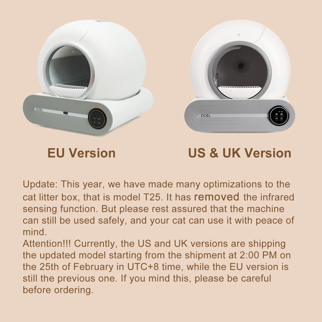 DOEL Self Cleaning Cat Litter Box 65L Automatic