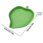 Reptile Leaf Shape Dish Flat Water Plate for Lizards Young Bearded Dragons Chameleon Small Snakes Water Plate for Turtle Lizards