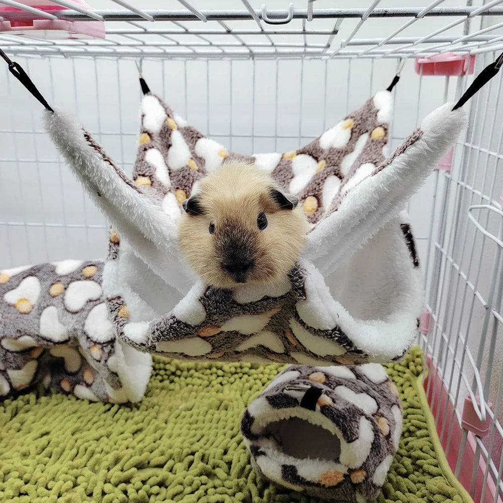 1PC Winter Warm Double-Layer Small Pet Hammock Suspended Squirrel Sleeping