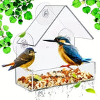 Transparent Bird Feeder Birds House for Outdoor Window