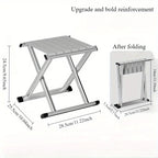 Outdoor portable folding stool, dual-purpose fishing stool, camping barbecue stool