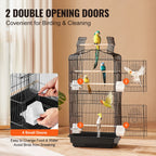 Open Top Large Parrot Bird Cage Hanging Bird Cage