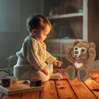 Soft Curious Bear Animals Doll Kids Toy Cute Bear With Sound